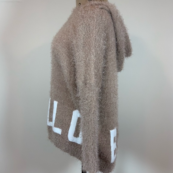 Cozy Casual “Hello-Bye” Sweater Hoodie - Picture 3 of 3